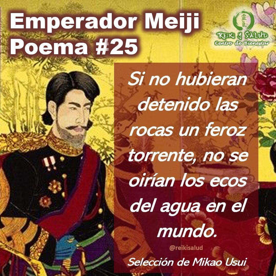Compañeros de viaje, un gran abrazo de luz. Felicitaciones a todos los practicantes de Reiki este día, en los 100 Años de Reiki y los 157 años del nacimiento del sensei Mikao Usui. Esta semana estaremos compartiendo el poema No 24, del emperador Meiji, que sensei Mikao Usui incorporo al sistema Usui Reiki Ryoho.Es importante mencionar que la traducción en Español es una interpretación desde el idioma original (Japonés), lo que dificulta mantener las reglas gramaticales y pausas del idioma original.Que lo disfruten:𝑱𝒂𝒑𝒐𝒏é𝒔:岩がねに せかりざりせば滝つ瀬の 水のひびきも 世にはきこえじIwaganeniSekari zariseba takitsusenoMizuno hibikimo yoniha kikoeji𝑬𝒔𝒑𝒂ñ𝒐𝒍:Si no hubieran detenido las rocas un feroz torrente, no se oirían los ecos del agua en el mundo.𝑼𝒏𝒂 𝑰𝒏𝒕𝒆𝒓𝒑𝒓𝒆𝒕𝒂𝒄𝒊ó𝒏:El murmullo del río sonaba fuerte mientras yo caminaba entre las montañas. Al acercarme, vi un feroz torrente de agua que rugía al chocar contra las rocas. Lo que se oía era ese sonido. Al chocar, el agua salpicaba las rocas. Sin esas rocas, no habría notado el flujo de agua. Incluso la persona más influyente del mundo, no lo había logrado sólo por su capacidad propia, sino que también había tenido el apoyo de la gente.Te invitamos a leerlo, leer la interpretación propuesta y sacar ademas tus propias reflexiones o interpretación.Una bella reflexión que los invito hacer desde la paz.️ Feliz viaje de auto descubrimiento y despertarSi te gusta la publicación Compártela, Etiqueta a Otros, Gracias, gracias graciasCasa Reiki y Salud, una caricia para el alma, ampliando el circulo de luz, promoviendo una vida de salud y felicidad.Gracias, gracias, gracias, Námaste, @dinopieriniSi te interesa leer otros poemas te invito a visitar🌐 WEB: www.gReiki.com#gratitud #consciencia #inspiracion reikimaracaibo #reikizulia #reikivenezuela #reikisalud #emperadormeiji #poemasreiki #poemasmeiji #poemasemperadormeiji