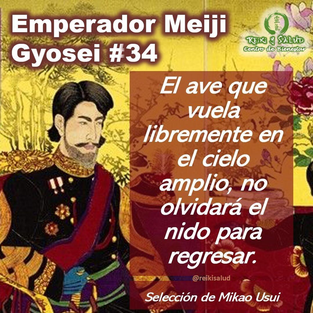 Compañeros de viaje, un gran abrazo de luz. Esta semana comparto el 𝗚𝘆𝗼𝘀𝗲𝗶, 𝗣𝗼𝗲𝘀í𝗮 𝗱𝗲𝗹 𝗘𝗺𝗽𝗲𝗿𝗮𝗱𝗼𝗿 𝗱𝗲 𝗠𝗲𝗶𝗷𝗶 𝗡𝗼 𝟯𝟮, que sensei 𝗠𝗶𝗸𝗮𝗼 𝗨𝘀𝘂𝗶 incorporo al sistema 𝗨𝘀𝘂𝗶 𝗥𝗲𝗶𝗸𝗶 𝗥𝘆𝗼𝗵𝗼. Que lo disfruten:Es importante mencionar que la traducción en Español es una interpretación desde el idioma original (Japonés), lo que dificulta mantener las reglas gramaticales y pausas del idioma original.Que lo disfruten:𝑬𝒔𝒑𝒂ñ𝒐𝒍:El ave que vuela libremente en el cielo amplio, no olvidará el nido para regresar.𝑱𝒂𝒑𝒐𝒏é𝒔:大空を心のままにとぶ鳥もやどるねぐらは 忘れざるらむOzora woKokorono mamani tobu torimoYadoru neguraha wasurezaruran𝑼𝒏𝒂 𝑰𝒏𝒕𝒆𝒓𝒑𝒓𝒆𝒕𝒂𝒄𝒊ó𝒏:Mirando al cielo, se ven bandadas de aves de diversas especies volando. Algunas disfrutan volando solas y sin prisas. El cielo es realmente un gran escenario de libertad para ellas. Sin embargo, cuando se pone el sol, ellas desaparecen. Aunque parezca que vuelan libremente, ningún pájaro se pierde, ni olvida a dónde debe volver.Te invitamos a leerlo, leer la interpretación propuesta y sacar ademas tus propias reflexiones o interpretación.Una bella reflexión que los invito hacer desde la paz.️ Feliz viaje de auto descubrimiento y despertarSi te gusta la publicación Compártela, Etiqueta a Otros, Gracias, gracias graciasCasa Reiki y Salud, una caricia para el alma, ampliando el circulo de luz, promoviendo una vida de salud y felicidad.Gracias, gracias, gracias, Námaste, @dinopieriniSi te interesa leer otros poemas te invito a visitar🌐 WEB: www.gReiki.com#gratitud #consciencia #inspiracion reikimaracaibo #reikizulia #reikivenezuela #reikisalud #emperadormeiji #poemasreiki #poemasmeiji #poemasemperadormeiji #gyoseimeiji