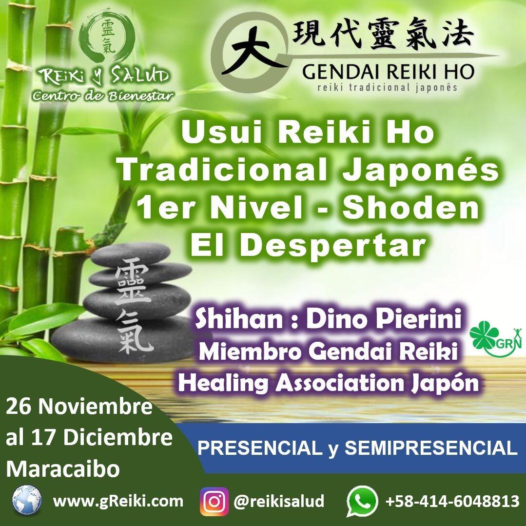 ¿𝗤𝘂𝗶𝗲𝗿𝗲𝘀 𝗮𝗽𝗿𝗲𝗻𝗱𝗲𝗿 𝗮 𝗰𝗼𝗻𝗲𝗰𝘁𝗮𝗿𝘁𝗲 𝗰𝗼𝗻 𝘁𝘂 𝗣𝗢𝗗𝗘𝗥 𝗱𝗲 𝗦𝗔𝗡𝗔𝗥?. El 𝟮𝟲 𝗱𝗲 𝗡𝗼𝘃𝗶𝗲𝗺𝗯𝗿𝗲 iniciamos un nuevo viaje de sanación.Con alegría quiero invitarte a que juntos en las modalidades 𝐏𝐑𝐄𝐒𝐄𝐍𝐂𝐈𝐀𝐋 𝐲 𝐒𝐄𝐌𝐈𝐏𝐑𝐄𝐒𝐄𝐍𝐂𝐈𝐀𝐋, te comiences a empoderar de tu energía de salud y promover tu bienestar, aprendiendo Gendai Reiki Ho, con la escuela tradicional japonesa, en Casa Reiki y Salud, aprendiendo la fórmula para vivir una vida de salud, paz y plenitud. El Curso de Reiki Ryoho Nivel Shoden (Nivel I - El despertar) te permitirá iniciarte en este camino de despertar y durante cinco encuentros aprenderemos a revitalizar nuestra capacidad de sanar, encaminandonos en el estado de paz y plenitud. Serán jornadas vivenciales, donde revitalizaremos nuestra capacidad de sanación, aprenderemos las prácticas de meditación/autopurificación; canalizar conscientemente energía sanadora de forma presencial y a la distancia, canalizar energía sanadora a animales, plantas y lugares e integrar las prácticas en nuestro día a día.Casa Reiki y Salud, comparte las técnicas de la Gendai Reiki Healing Association de Japón, con el respaldo internacional de la Gendai Reiki Network. Cursos dictados por Dino Pierini (@DinoPierini), Shihan de la escuela Gendai Reiki Ho desde el 2008 y miembro de la Gendai Reiki Healing Association en Japón.Condiciones del Curso (Mínimo 19 Horas de formación)Cuatro Clases PRESENCIALES o VIRTUALES vía Microsoft Teams. Sábados 3pm a 7:00 pm, grabadas y compartidas (16 Horas)Clase Especial, para las Iniciaciones/Sintonización y Practica/Consultoría(3 horas)El curso tiene una inversión de 65 US, El curso incluye certificado y manuales impresos con RESPALDO INTERNACIONAL de Japón. Te invito a registrarte: www.gReiki.com en la sección de Calendario.Gracias, Gracias, Gracias, un abrazo de luz, Gassho, @DinoPierini#cursosmaracaibo #reiki #reikimaracaibo #reikivenezuela #gendaireikiho #shoden #reikiusui #paz #gratitud #reikisalud