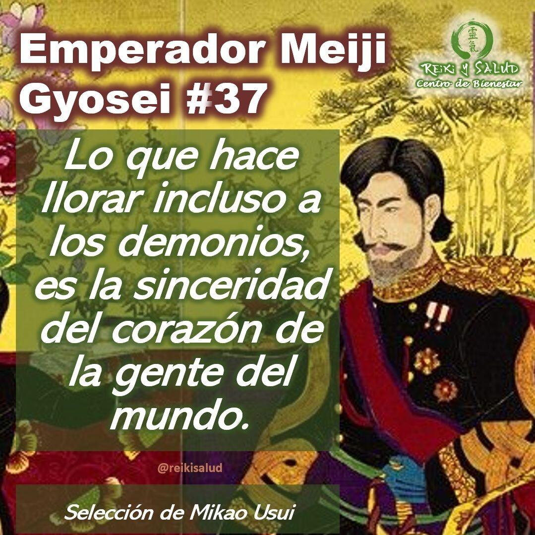 Compañeros de viaje, un gran abrazo de luz. Esta semana comparto el 𝗚𝘆𝗼𝘀𝗲𝗶, 𝗣𝗼𝗲𝘀í𝗮 𝗱𝗲𝗹 𝗘𝗺𝗽𝗲𝗿𝗮𝗱𝗼𝗿 𝗱𝗲 𝗠𝗲𝗶𝗷𝗶 𝗡𝗼 𝟯𝟳, que sensei 𝗠𝗶𝗸𝗮𝗼 𝗨𝘀𝘂𝗶 incorporo al sistema 𝗨𝘀𝘂𝗶 𝗥𝗲𝗶𝗸𝗶 𝗥𝘆𝗼𝗵𝗼. Que lo disfruten:Es importante mencionar que la traducción en español es una interpretación desde el idioma original (Japonés), lo que dificulta mantener las reglas gramaticales y pausas del idioma original.Que lo disfruten:𝑬𝒔𝒑𝒂ñ𝒐𝒍:Lo que hace llorar incluso a los demonios, es la sinceridad del corazón de la gente del mundo.𝑱𝒂𝒑𝒐𝒏é𝒔:鬼神もなかするものは世の中の人のこころの まことなりけりOnigami moNakasuru monoha yononakanoHitono kokorono makoto narikeri𝑼𝒏𝒂 𝑰𝒏𝒕𝒆𝒓𝒑𝒓𝒆𝒕𝒂𝒄𝒊ó𝒏:Incluso los demonios que se consideran agresivos y aterradores son impotentes ante la razón. Un refrán dice que, si lo que haces, lo haces a toda costa, hasta los demonios huyen (si crees que es correcto y lo haces con convicción, los demonios no te lo impedirán). Lo que hace que un demonio derrame lágrimas involuntariamente de emoción es un acto que emana del verdadero corazón de un ser humano.Te invitamos a leerlo, leer la interpretación propuesta y sacar además tus propias reflexiones o interpretación.Una bella reflexión que los invito hacer desde la paz.️ Feliz viaje de auto descubrimiento y despertarSi te gusta la publicación Compártela, Etiqueta a Otros, Gracias, gracias graciasCasa Reiki y Salud, una caricia para el alma, ampliando el circulo de luz, promoviendo una vida de salud y felicidad.Gracias, gracias, gracias, Námaste, @dinopieriniSi te interesa leer otros poemas te invito a visitar🌐 WEB: www.gReiki.com#gratitud #consciencia #inspiracion reikimaracaibo #reikizulia #reikivenezuela #reikisalud #emperadormeiji #poemasreiki #poemasmeiji #poemasemperadormeiji #gyoseimeiji