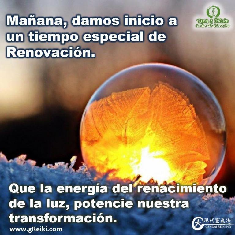 Hoy 21 de Diciembre damos inicio a una ventana de tiempo especial de renovación. Que…