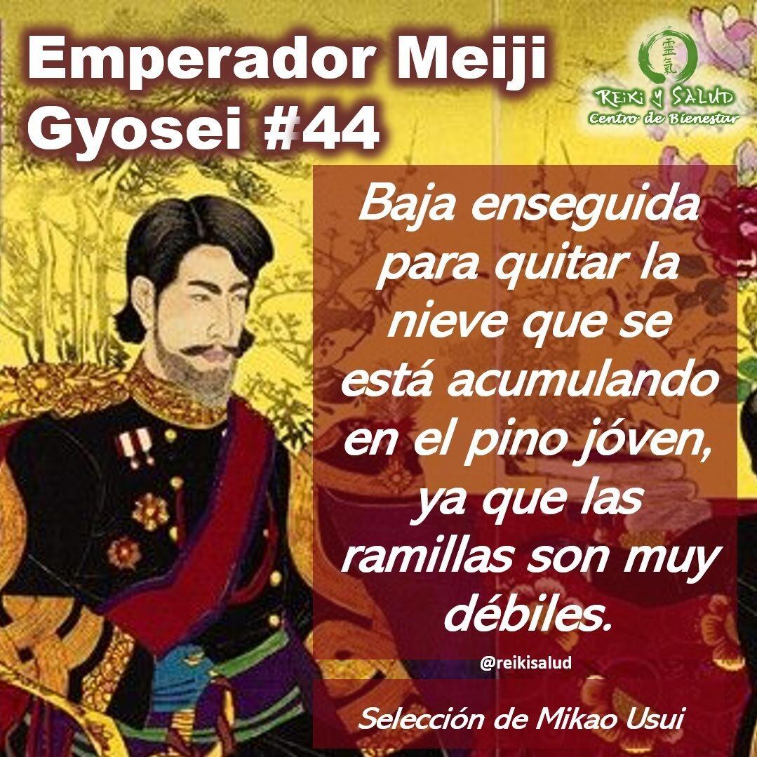 Compañeros de viaje, un gran abrazo de luz. Esta semana comparto el 𝗚𝘆𝗼𝘀𝗲𝗶, 𝗣𝗼𝗲𝘀í𝗮 𝗱𝗲𝗹 𝗘𝗺𝗽𝗲𝗿𝗮𝗱𝗼𝗿 𝗱𝗲 𝗠𝗲𝗶𝗷𝗶 𝗡𝗼 44, que sensei 𝗠𝗶𝗸𝗮𝗼 𝗨𝘀𝘂𝗶 incorporo al sistema 𝗨𝘀𝘂𝗶 𝗥𝗲𝗶𝗸𝗶 𝗥𝘆𝗼𝗵𝗼. Que lo disfruten:Es importante mencionar que la traducción en español es una interpretación desde el idioma original (Japonés), lo que dificulta mantener las reglas gramaticales y pausas del idioma original.Que lo disfruten:𝑬𝒔𝒑𝒂ñ𝒐𝒍:Baja enseguida para quitar la nieve que se está acumulando en el pino jóven, ya que las ramillas son muy débiles.𝑱𝒂𝒑𝒐𝒏é𝒔:おりたちてとくうちはらへ枝よわき小松のうえに 雪のつもれるOritachiteToku uchiharae eda yowakiKomatsuno ueni yukino tsumoreru𝑼𝒏𝒂 𝑰𝒏𝒕𝒆𝒓𝒑𝒓𝒆𝒕𝒂𝒄𝒊ó𝒏:Está nevando en el jardín. La vista del paisaje nevado desde una habitación caliente mientras se toma un té es excepcional. Mirando alrededor, la nieve se acumula en el pino jóven, y las ramillas están a punto de romperse. Habría que llamar a alguien para que quite la nieve, pero no hay nadie en casa. No es el momento de contar con otra persona. Es el momento de ir y quitarla yo mismo.Te invitamos a leerlo, leer la interpretación propuesta y sacar además tus propias reflexiones o interpretación.Una bella reflexión que los invito hacer desde la paz.️ Feliz viaje de auto descubrimiento y despertarSi te gusta la publicación Compártela, Etiqueta a Otros, Gracias, gracias graciasCasa Reiki y Salud, una caricia para el alma, ampliando el circulo de luz, promoviendo una vida de salud y felicidad.Gracias, gracias, gracias, Námaste, @dinopieriniSi te interesa leer otros poemas te invito a visitar🌐 WEB: www.gReiki.com#gratitud #consciencia #inspiracion reikimaracaibo #reikizulia #reikivenezuela #reikisalud #emperadormeiji #poemasreiki #poemasmeiji #poemasemperadormeiji #gyoseimeiji