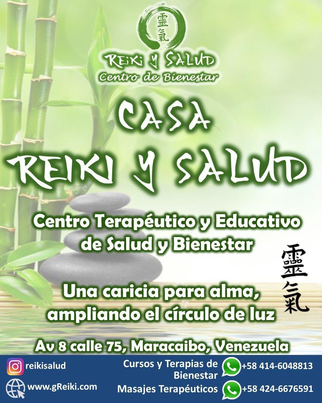 Bienvenidos a Casa Reiki y Salud. Somos un espacio de bienestar y transformación del ser.Casa Reiki y Salud, es un centro terapéutico y educativo de salud y bienestar, con una visión holística, donde cuerpo, mente, y espíritu se ven como unidad del ser, siendo nuestro objetivo fundamental promover en nuestras vidas, un camino de paz, plenitud, felicidad, armonía, salud y abundancia.Nos enfocamos en la divulgación, enseñanza y terapias de bienestar, que incluyen el Reiki Ho Tradicional Japonés, Meditación, Liberación de Emociones Atrapadas, Flores de Bach, Masajes Terapéuticos, Coaching Ontológico, Total Coherencia, como terapias complementarias energéticas, buscando promover una sanación desde adentro de cada uno de nosotros.Sabemos que cada persona es única y tiene necesidades específicas, razón por lo cual el uso de las herramientas correctas es esencial. Esperamos que puedas vivenciar los beneficios de las prácticas orientales, sea en el aprendizaje con nuestros cursos, como a través de las sesiones de bienestar en nuestro centro.A lo largo de estos 15 años de vida, agradecemos y contamos con el apoyo incondicional de nuestros alumnos, hoy también terapeutas, colegas y pacientes, que nos acompañan como compañeros de viaje, en el camino de la vida.Estamos comprometidos con nuestro camino de paz y plenitud y felicidad.Gracias, gracias, gracias, un gran abrazo de luz, Namaste, @DinoPieriniSi te gusta la publicación Compártela, Comenta, Gracias, gracias gracias🌐Página WEB: www.gReiki.com#felicidad #abundancia #meditacion #vida #gratitud #reikimaracaibo #reikizulia #reikivenezuela #saludybienestar #reikisalud #reiki @reikisalud