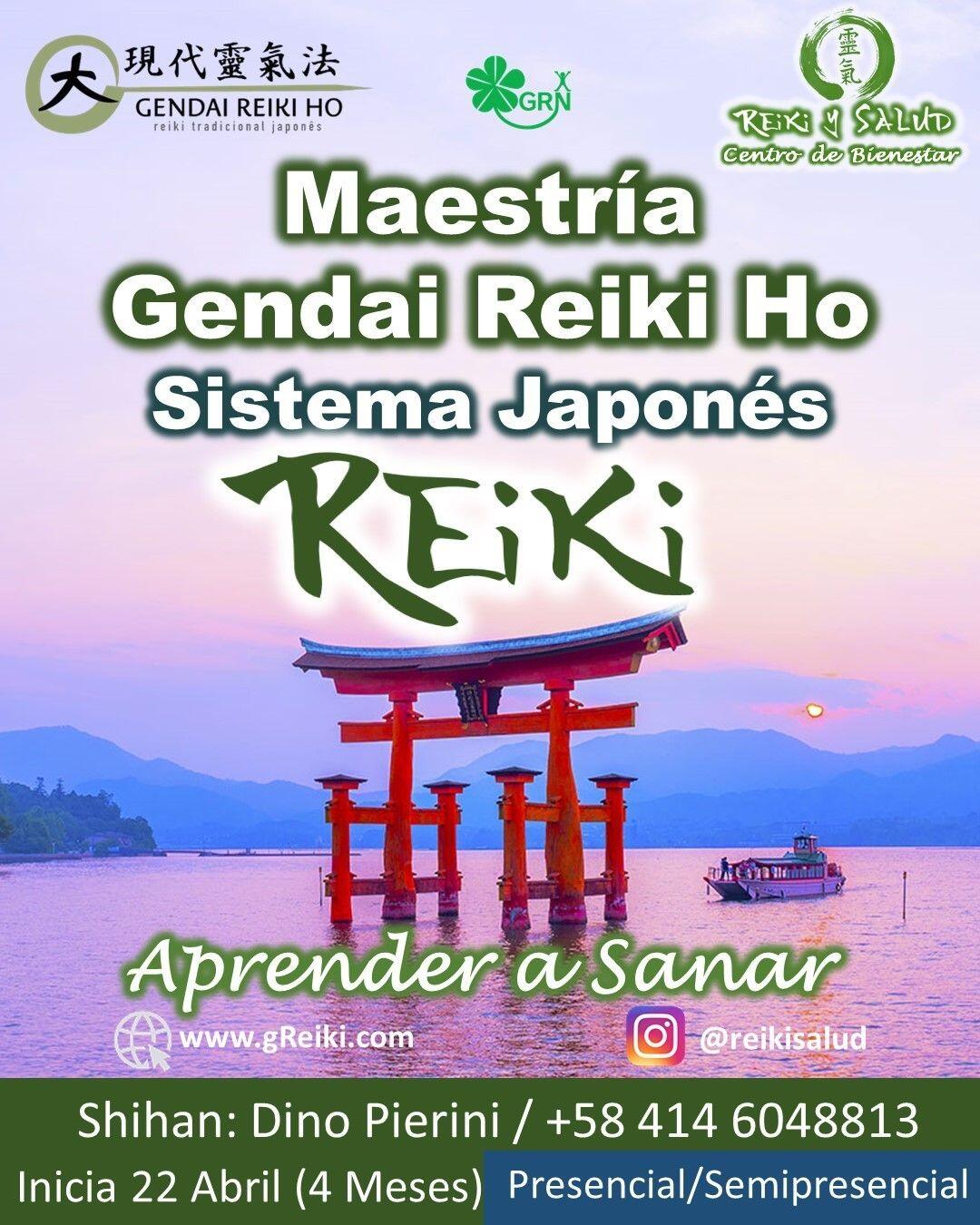 AUN ESTAS A TIEMPO. Con alegría quiero invitarte a que este mismo año 2023, te comiences a empoderar de tu energía de salud y promover así tu bienestar, aprendiendo Usui Reiki Ryoho, con la escuela tradicional japonesa Gendai Reiki Ho, en Casa Reiki y Salud. El 22 de Abril se inicia un nuevo ciclo formal del programa de formación con el sistema japonés y durante un mínimo de cuatro meses, te llevarán a la MAESTRÍA Interior o Maestría Docente de esta hermosa práctica, con el aval internacional de la Gendai Reiki Network en Japón.🌞 La maestría en Gendai Reiki Ho, contempla cuatro niveles de formación donde iras profundizando y reactivando tu capacidad de manejo de la energía a través de más de 33 técnicas de sanación distribuidas en los siguientes niveles:️Shoden (1er Nivel): El Despertar, curso base de sanación y MANEJO DE LA ENERGÍA.️Okuden (2do Nivel): La Consolidación, donde se profundizan las técnicas y aumentas tu capacidad de sanación.️Shinpiden (3er Nivel): Maestría Interior, nivel especial enfocado en elevar NUESTRA espiritualidad EN PREPARACIÓN PARA NUESTRA MAXIMA EXPANSIÓN DE CONCIENCIA.️Gokuikaiden (4to Nivel): Maestría Docente, nivel enfocado en profundizar en los principios, TÉCNICAS y formar DOCENTES en Gendai reiki Serán jornadas vivenciales, donde revitalizaremos nuestra capacidad de sanación, aprenderemos las prácticas de meditación/autopurificación; y canalizar conscientemente energía sanadora de forma presencial y a la distanciaCasa Reiki y Salud, comparte las técnicas de la Gendai Reiki Healing Association de Japón, con el respaldo internacional de la Gendai Reiki Network. Cursos dictados por Dino Pierini (@DinoPierini), Shihan de la escuela Gendai Reiki Ho desde el año 2008 y miembro de la Gendai Reiki Healing Association en JapónLos cursos incluyen certificado y manuales IMPRESOS con RESPALDO INTERNACIONAL. Contáctame al +58 414 6048813, utilizando el enlace del perfil o visitando la página www.gReiki.comGracias, Gracias, Gracias, un abrazo de luz, Gassho, @DinoPierini🌐 www.gReiki.com#cursosmaracaibo #talleresmaracaibo #reiki #reikimaracaibo #reikivenezuela #gendaireikiho #shoden #reikisalud #reikizulia