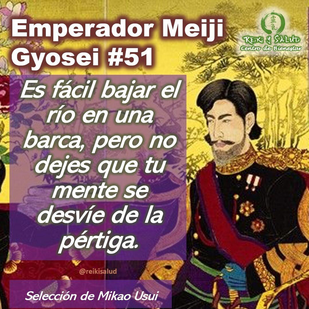 Compañeros de viaje, un gran abrazo de luz. Esta semana comparto el 𝗚𝘆𝗼𝘀𝗲𝗶, 𝗣𝗼𝗲𝘀í𝗮 𝗱𝗲𝗹 𝗘𝗺𝗽𝗲𝗿𝗮𝗱𝗼𝗿 𝗱𝗲 𝗠𝗲𝗶𝗷𝗶 𝗡𝗼 51, que sensei 𝗠𝗶𝗸𝗮𝗼 𝗨𝘀𝘂𝗶 incorporo al sistema 𝗨𝘀𝘂𝗶 𝗥𝗲𝗶𝗸𝗶 𝗥𝘆𝗼𝗵𝗼. Que lo disfruten:Es importante mencionar que la traducción en español es una interpretación desde el idioma original (Japonés), lo que dificulta mantener las reglas gramaticales y pausas del idioma original.Que lo disfruten:𝑬𝒔𝒑𝒂ñ𝒐𝒍:Es fácil bajar el río en una barca, pero no dejes que tu mente se desvíe de la pértiga.𝑱𝒂𝒑𝒐𝒏é𝒔:川舟のくだるはやすき世なりとて棹に心をゆるさざらなむKawafune noKudaruha yasuki yonaritote𝑼𝒏𝒂 𝑰𝒏𝒕𝒆𝒓𝒑𝒓𝒆𝒕𝒂𝒄𝒊ó𝒏:Es difícil dirigir una barca contra los rápidos, pero es fácil bajar el río con la corriente. Incluso en un río grande de corriente lenta, a veces uno puede tumbarse y disfrutar del cielo azul. En esos momentos, aunque estés tranquilo, no sueltes nunca la pértiga por si hubiera cambios repentinos de tiempo u obstáculos que aparezcan de improviso.Te invitamos a leerlo, leer la interpretación propuesta y sacar además tus propias reflexiones o interpretación.Una bella reflexión que los invito hacer desde la paz.️ Feliz viaje de auto descubrimiento y despertarSi te gusta la publicación Compártela, Etiqueta a Otros, Gracias, gracias graciasCasa Reiki y Salud, una caricia para el alma, ampliando el circulo de luz, promoviendo una vida de salud y felicidad.Gracias, gracias, gracias, Námaste, @dinopieriniSi te interesa leer otros poemas te invito a visitar🌐 WEB: www.gReiki.com#gratitud #consciencia #inspiracion reikimaracaibo #reikizulia #reikivenezuela #reikisalud #emperadormeiji #poemasreiki #poemasmeiji #poemasemperadormeiji #gyoseimeiji