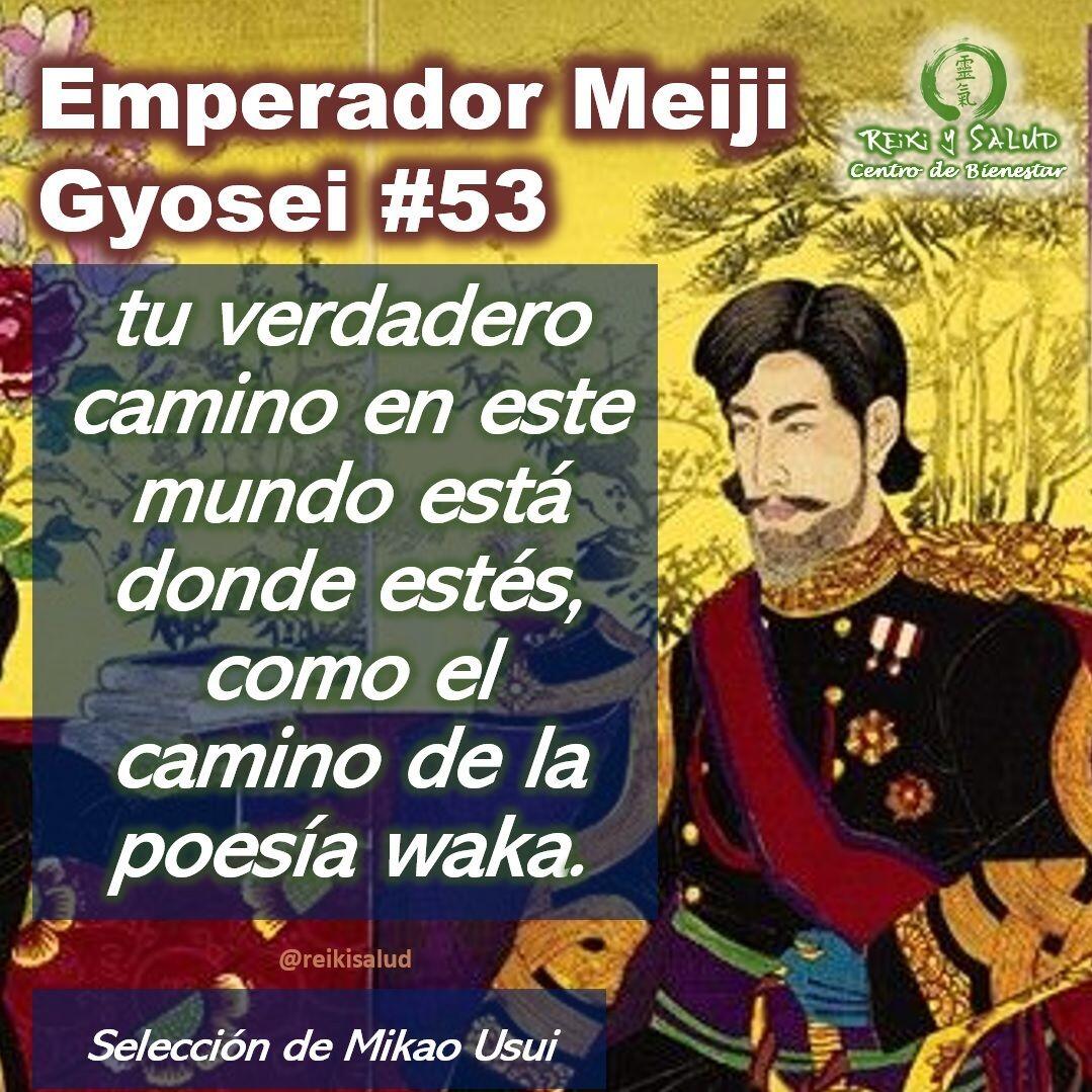 Compañeros de viaje, un gran abrazo de luz. Esta semana comparto el 𝗚𝘆𝗼𝘀𝗲𝗶, 𝗣𝗼𝗲𝘀í𝗮 𝗱𝗲𝗹 𝗘𝗺𝗽𝗲𝗿𝗮𝗱𝗼𝗿 𝗱𝗲 𝗠𝗲𝗶𝗷𝗶 𝗡𝗼 53, que sensei 𝗠𝗶𝗸𝗮𝗼 𝗨𝘀𝘂𝗶 incorporo al sistema 𝗨𝘀𝘂𝗶 𝗥𝗲𝗶𝗸𝗶 𝗥𝘆𝗼𝗵𝗼. Que lo disfruten:Es importante mencionar que la traducción en español es una interpretación desde el idioma original (Japonés), lo que dificulta mantener las reglas gramaticales y pausas del idioma original.Que lo disfruten:𝑬𝒔𝒑𝒂ñ𝒐𝒍:tu verdadero camino en este mundo está donde estés, como el camino de la poesía waka.𝑱𝒂𝒑𝒐𝒏é𝒔:白雲のよそにもとむな世の人のまことの道ぞ　しきしまの道ShirakumonoYosoni motomuna yonohitonoMakotono michizo shikishimano michi𝑼𝒏𝒂 𝑰𝒏𝒕𝒆𝒓𝒑𝒓𝒆𝒕𝒂𝒄𝒊ó𝒏:Desde la antigüedad, el espíritu del pueblo japonés ha buscado velar por la armonía y aunar esfuerzos para crear un país hermoso y una buena sociedad como en la que vivimos; este espíritu se ha transmitido sin cesar hasta hoy en día. Aunque los valores se han diversificado en los últimos años, no ha cambiado la dirección a donde queremos llegar, a una sociedad en paz. El camino hacia la verdadera felicidad no está en otra parte que no sea el corazón de cada individuo.Te invitamos a leerlo, leer la interpretación propuesta y sacar además tus propias reflexiones o interpretación.Una bella reflexión que los invito hacer desde la paz.️ Feliz viaje de auto descubrimiento y despertarSi te gusta la publicación Compártela, Etiqueta a Otros, Gracias, gracias gracias⁣Casa Reiki y Salud, una caricia para el alma, ampliando el circulo de luz, promoviendo una vida de salud y felicidad.Gracias, gracias, gracias, Námaste, @dinopieriniSi te interesa leer otros poemas te invito a visitar🌐 WEB: www.gReiki.com#gratitud #consciencia #inspiracion reikimaracaibo #reikizulia #reikivenezuela #reikisalud #emperadormeiji #poemasreiki #poemasmeiji #poemasemperadormeiji #gyoseimeiji