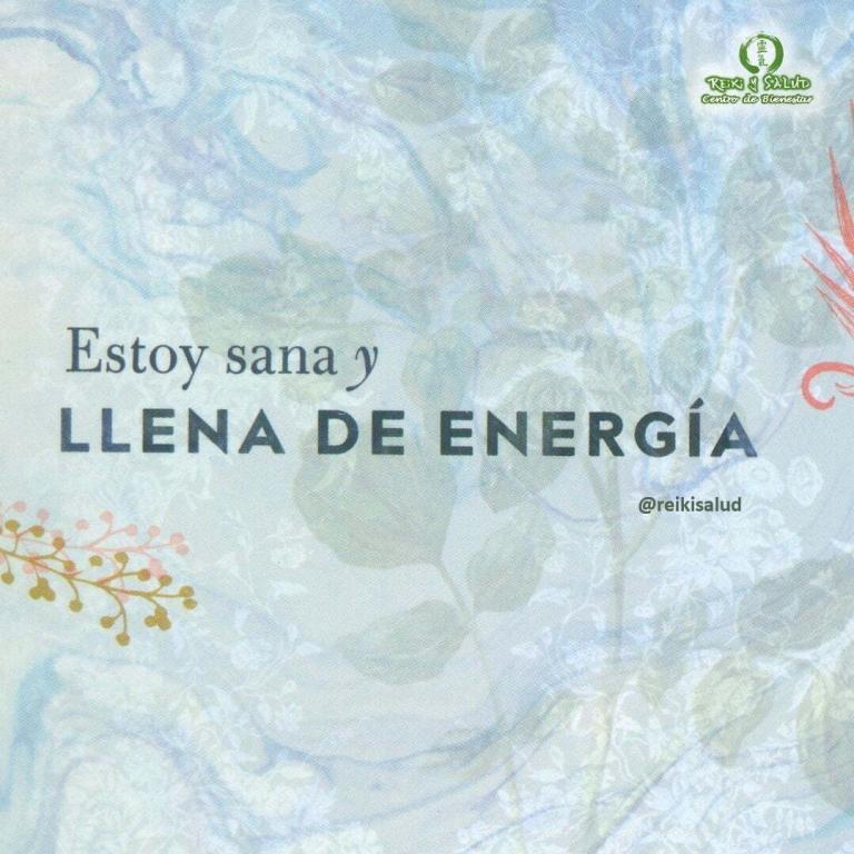 Estoy sana y LLENA(O) DE ENERGÍA. Tengo una energía maravillosa QUE ME SUSTENTA TODOS LOS…