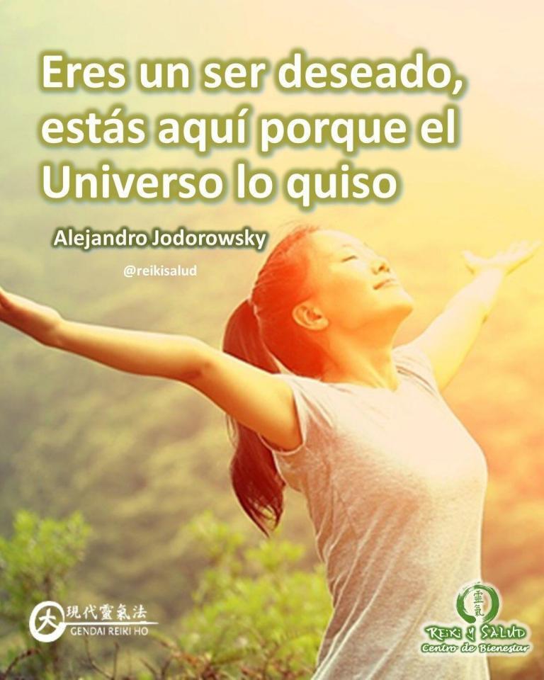 “Eres un ser deseado, estás aquí porque el Universo lo quiso”, Alejandro Jodorowsky.️ Aceptar este…