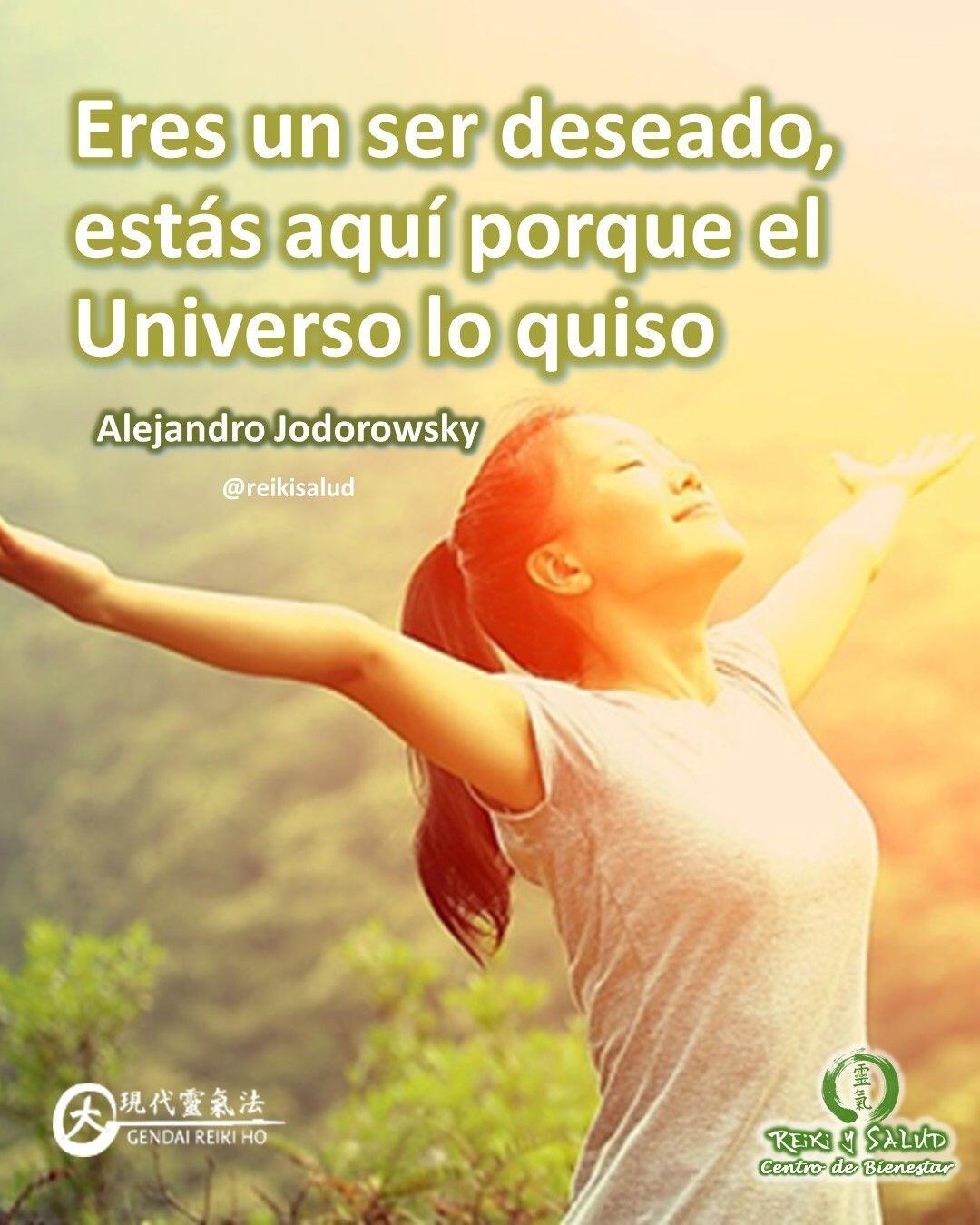 “Eres un ser deseado, estás aquí porque el Universo lo quiso”, Alejandro Jodorowsky.️ Te invito a reflexionar sobre la afirmación de Jodorowsky, porque tiene un poder maravilloso, Aceptar este regalo, es un impulso a buscar nuestro IKIGAI, nuestra razón de existir, la razón para despertarnos todas las mañanas.️Agradece a papá y mamá por el regalo de la vida. A mamá por buscar a papá y a papá por aceptar el llamado de mamá, y darte la vida.Con toda la certeza que, si lo CREES, lo CREAS, compartimos desde Casa Reiki y Salud, un abrazo de luz, con la confianza de que Dios está con nosotros y somos uno con la conciencia universal.Casa Reiki y Salud, una caricia para el alma, ampliando el circulo de luz, promoviendo una vida de salud y felicidad.Gracias, gracias, gracias, Námaste, @dinopieriniSi te gusta la publicación Compártela y COMENTA, Gracias, gracias gracias🌐Página WEB: www.gReiki.com#crecimientopersonal #consciencia #alma #bienestar #inspiracion #despertar #despertarespiritual #reikimaracaibo #reikivenezuela #reikizulia #reikisalud
