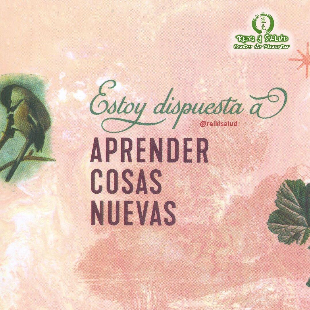 Estoy dispuesta(o) a APRENDER COSAS NUEVAS. Me ENCANTA APRENDER y estoy dispuesta(o) a abandonar los viejos conceptos cuando estos ya no son útiles para mí/ CRECER Y CAMBIAR ES APASIONANTE.¿Qué pensamientos llegaron a ti, cuando leíste esta afirmación?¡Si resuena contigo, úsala para sanar!️ Feliz viaje de auto descubrimiento y despertar.Con toda la certeza que, si lo CREES, lo CREAS, compartimos desde Casa Reiki y Salud, un abrazo de luz, con la confianza de que Dios está con nosotros y somos uno con la conciencia universal.Casa Reiki y Salud, una caricia para el alma, ampliando el circulo de luz, promoviendo una vida de felicidad y bienestar.Gracias, gracias, gracias, Namaste, @dinopierini️ Comparte esta publicación con quien te vino a la mente cuando la leíste., Gracias, gracias gracias🌐 Página WEB: www.gReiki.com#despertar #reikimaracaibo #reikizulia #reikivenezuela #reikisalud #totalcoherencia #reikisalud #smile #bienestar #reiki