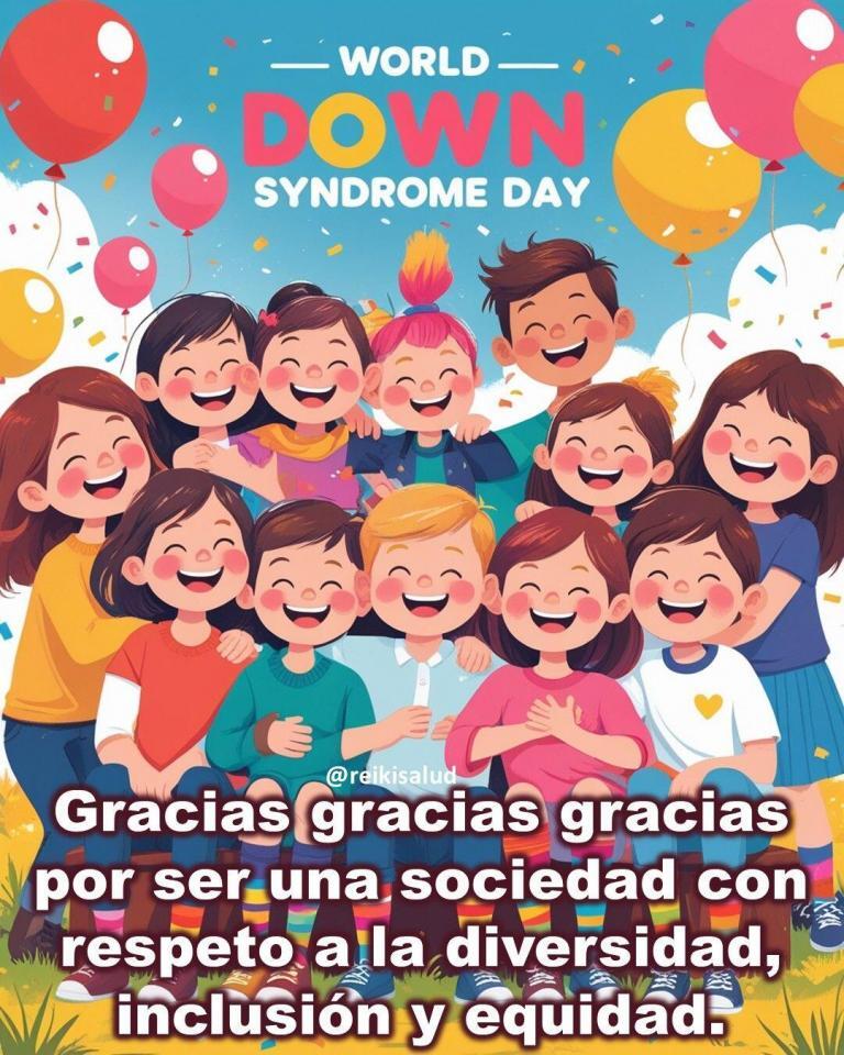 Hoy se celebra el día mundial de las personas con Síndrome de Down. Bendiciones hoy…