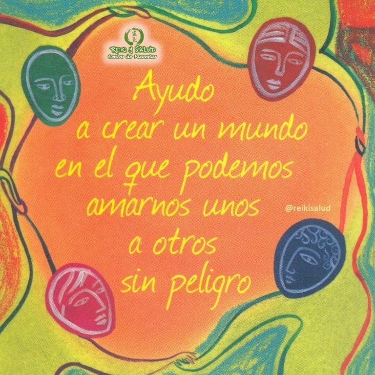 Ayudo a crear un mundo en el que podemos amarnos unos a otros sin peligro.…
