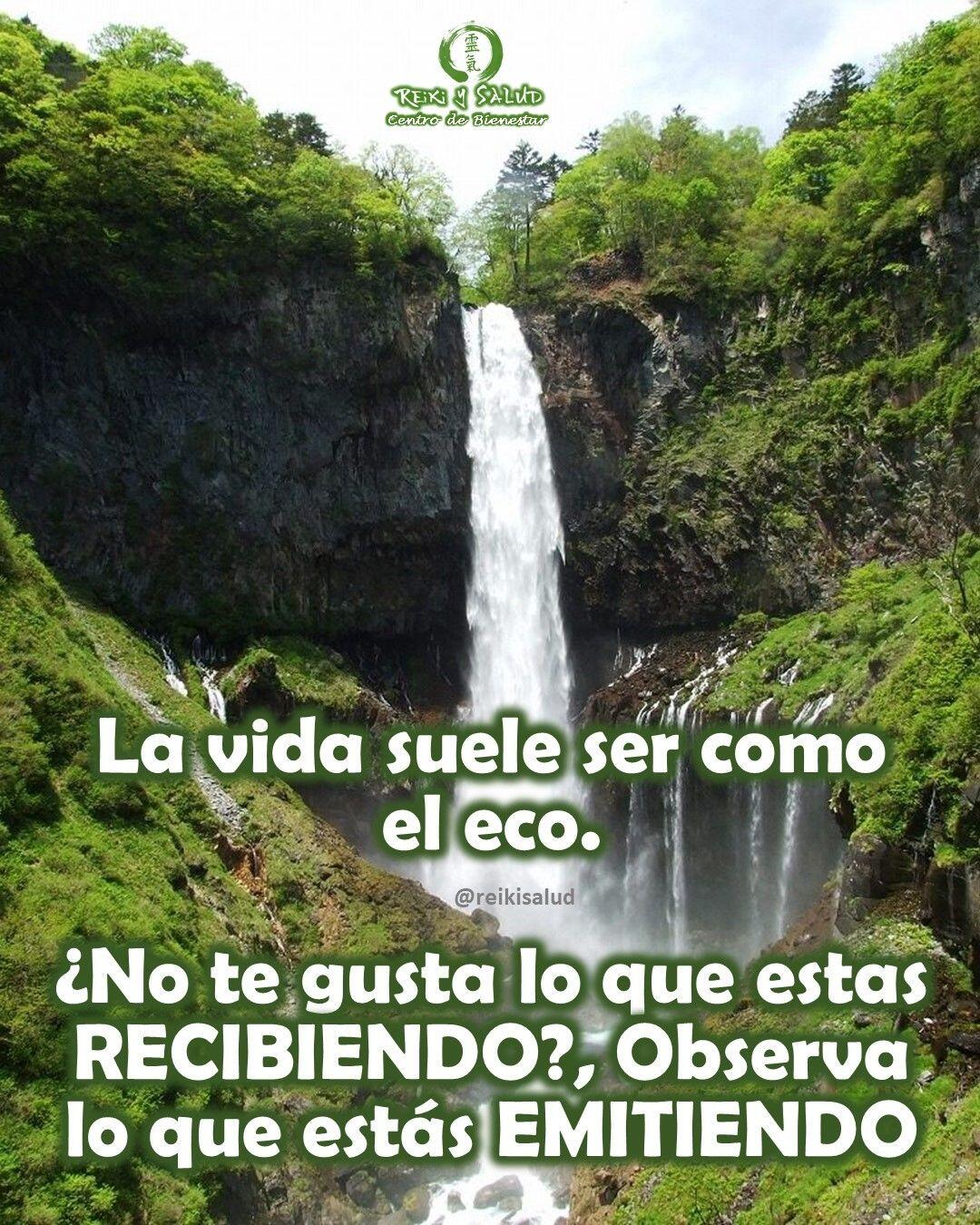La vida suele ser como el eco. ¿No te gusta lo que estas recibiendo?, Observa lo que estás emitiendo.Comparto contigo una historia de reflexión:Un hijo y su padre estaban caminando por las montañas. De repente el hijo se lastima y grita: "¡Ahhhhhhhhhhhh!".Para su sorpresa oye una voz repitiendo en algún lugar de la montaña: "¡Ahhhhhhhhhhhh!". Con curiosidad el niño grita:"¿Quién está ahí?", y recibe una respuesta: "¿Quién está ahí?Enojado con la respuesta, el niño grita: "¡Cobarde!".Recibe una respuesta: "¡Cobarde!".El niño mira a su padre y le pregunta: "¿Qué sucede?". El padre sonríe y le dice: "Hijo mío, presta atención", y entonces el padre grita a la montaña:"¡Te admiro!", y la voz le responde: "¡Te admiro!".De nuevo, el hombre grita: "¡Eres un campeón!", y la voz le responde: "¡Eres un campeón!".El niño estaba asombrado, pero no entendía. El padre le explica: "La gente lo llama eco pero en realidad es la vida: te devuelve todo lo que dices o haces. Nuestra vida es un reflejo de nuestras acciones. Si deseas más amor en el mundo, crea más amor a tu alrededor. Si deseas felicidad, da felicidad a los que te rodean. Si quieres una sonrisa en el alma, da una sonrisa al alma de los que conoces".Esta relación se aplica a todos los aspectos de la vida. La vida te dará de regreso, exactamente aquello que tú le has dado. Tu vida no es una coincidencia, es un reflejo de ti.Alguien dijo "si no te gusta lo que recibes de vuelta, revisa muy bien lo que estás dando".️ Feliz viaje de auto descubrimiento y despertar.Con toda la certeza que, si lo CREES, lo CREAS, compartimos desde Casa Reiki y Salud, un abrazo de luz, con la confianza de que Dios está con nosotros y somos uno con la conciencia universal.Casa Reiki y Salud, una caricia para el alma, ampliando el circulo de luz, promoviendo una vida de felicidad y bienestar.Gracias, gracias, gracias, Namaste, @dinopierini️ Comparte esta publicación con quien te vino a la mente cuando la leíste., Gracias, gracias gracias🌐 Página WEB: www.gReiki.com#despertar #reikimaracaibo #reikizulia #reikivenezuela #reikisalud #totalcoherencia #reikisalud #smile #bienestar #reiki
