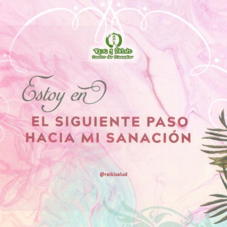 Estoy en el siguiente paso hacia mi sanación. Mírate al espejo y di: ME AMO…