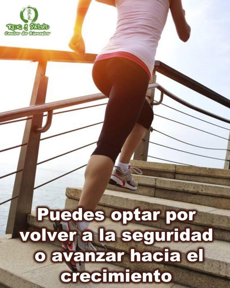 Uno puede optar por volver a la seguridad o avanzar hacia el crecimiento. EL crecimiento…