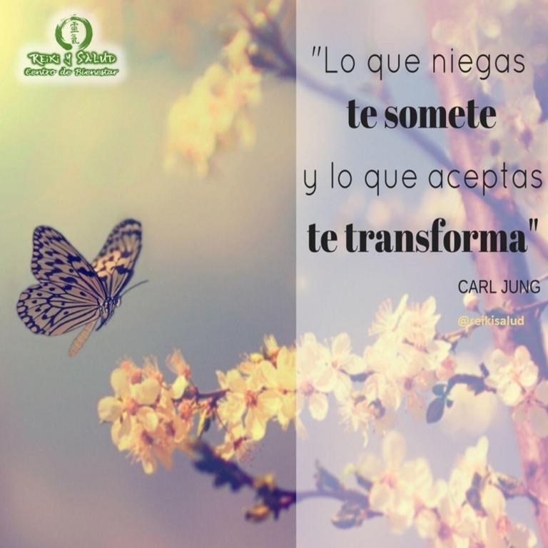 Lo que niegas te somete. Lo que aceptas te transforma. Carl G. Jung. Para que…