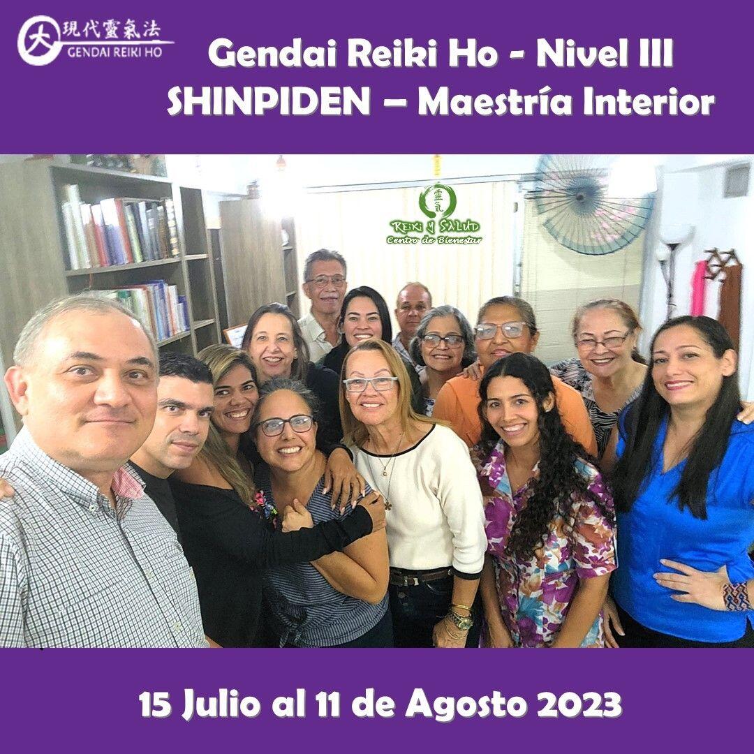 Hoy Celebro cinco (5) nuevos Certificados en Shinpiden (Maestría Interior) de Gendai Reiki Ho, recibidos porIrene Zabala, María Teresa Nava, Liskel Morillo, Rozaida Reverol y Patricia Acedo; acompañados por loss maestros Lus Wilmen, Edgar Lugo, Freddy Morán, Isabel Fernandéz, Jannina Leal, Laudelina Oliveros, Josefina Mora, Raquel Rojas y Ricardo González. Agradecido y feliz, por el encuentro, experiencia, entrega, energía y sanación compartida en familia, durante el curso de Gendai Reiki Ho 3er Nivel (Shinpiden – Maestría Interior), dictado en Casa Reiki Y Salud. entre el 15 de Julio y el 11 de Agosto del 2023 Fue un nuevo y especial encuentro de almas, que decidimos continuar este nuevo viaje de despertar, lleno de energía y alegría; confiando en la luz de Reiki.Una Maestría Interior implica que comprendemos y que hemos desarrollado un buen dominio de nuestras facultades creativas, tomando responsabilidad sobre nuestras debilidades, reforzando la búsqueda y desarrollo consciente de nuestra misión de vida; y practicando con compromiso las técnica de Reiki Ho, para expandir nuestra consciencia, fortaleciendo nuestra conexión con nuestra esencia, purificando continuamente nuestro ser, de manera de vivir una vida en abundancia, vitalidad, salud y serenidad. Comparto las fotos del Reiju Kai y cierre de este nuevo viaje de sanación realizado en Casa Reiki y Salud, gracias gracias gracias️Gracias a todos ustedes por el compartir, entrega, alegría y experiencia, durante estas semanas de crecimiento y autodescubrimiento para todos. Un abrazo de luz y gassho@DinoPierini Shihan de la escuela Gendai Reiki Ho desde el año 2008 y miembro de la Gendai Reiki Healing Association en Japón, comparte las técnicas de la Gendai Reiki Healing Association de Japón, con el respaldo internacional de la Gendai Reiki Network.️ Casa Reiki y Salud, una caricia para el alma, ampliando el circulo de luzGracias, Gracias, Gracias, Gassho, @dinopierini#reiki #reikimaracaibo #reikivenezuela #sanación #salud #reikiusui #gendaireiki #gendaireikiho #usuireiki #usuireikiho #reikigendai #mikaousui #reikisalud #koryukai