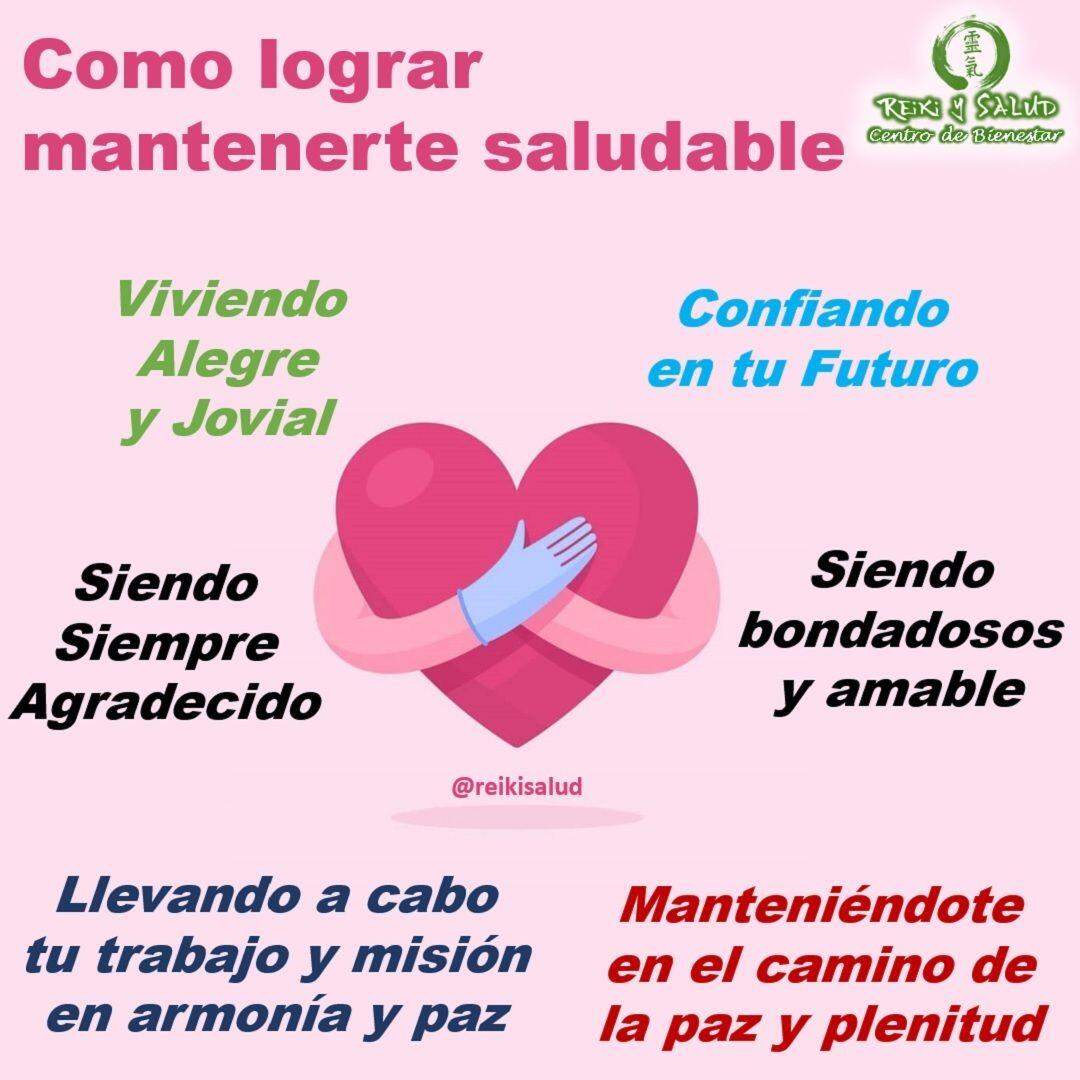 Como lograr mantenerte saludable. Viviendo Alegre y Jovial Confiando en tu Futuro Siendo Siempre Agradecido Siendo bondadosos y amable Llevando a cabo tu trabajo y misión en armonía y paz Manteniéndote en el camino de la paz y plenitud¿Cuáles se te hacen más fácil?¿En cuales debes trabajar y reforzar más?️ Feliz viaje de auto descubrimiento y despertar.Con toda la certeza que, si lo CREES, lo CREAS, compartimos desde Casa Reiki y Salud, un abrazo de luz, con la confianza de que Dios está con nosotros y somos uno con la conciencia universal.Casa Reiki y Salud, una caricia para el alma, ampliando el circulo de luz, promoviendo una vida de felicidad y bienestar.Gracias, gracias, gracias, Namaste, @dinopierini️ Comparte esta publicación con quien te vino a la mente cuando la leíste., Gracias, gracias gracias🌐 Página WEB: www.gReiki.com#despertar #reikimaracaibo #reikizulia #reikivenezuela #reikisalud #totalcoherencia #reikisalud #smile #bienestar #reiki