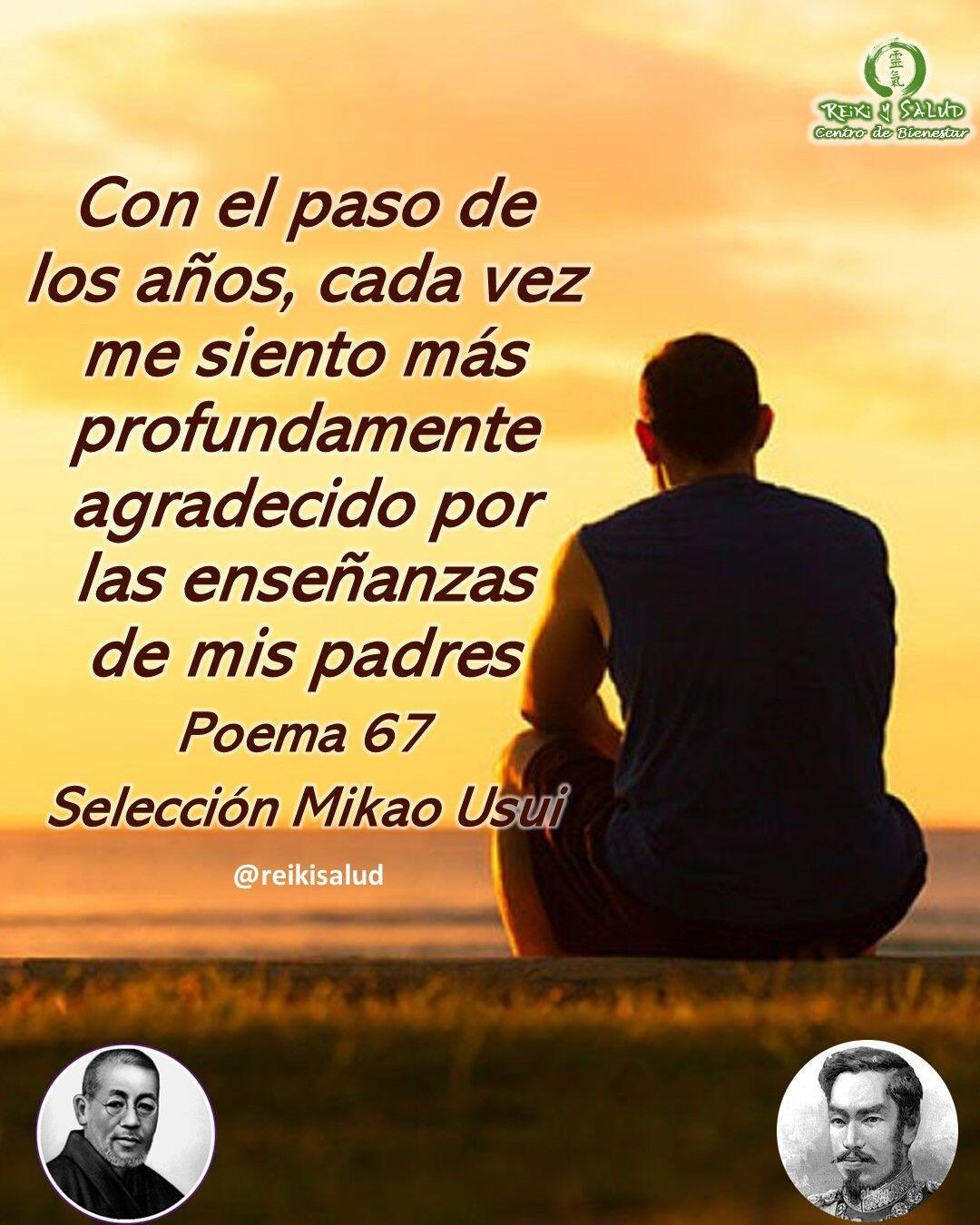Con el paso de los años, cada vez me siento más profundamente agradecido por las enseñanzas de mis padres.Compañeros de viaje, un gran abrazo de luz. Esta semana comparto el 𝗚𝘆𝗼𝘀𝗲𝗶, 𝗣𝗼𝗲𝘀í𝗮 𝗱𝗲𝗹 𝗘𝗺𝗽𝗲𝗿𝗮𝗱𝗼𝗿 𝗱𝗲 𝗠𝗲𝗶𝗷𝗶 𝗡𝗼 67, de la selección de 𝗠𝗶𝗸𝗮𝗼 𝗨𝘀𝘂𝗶. Que lo disfruten.Es importante mencionar que la traducción en español es una interpretación desde el idioma original (Japonés), lo que dificulta mantener las reglas gramaticales y pausas del idioma original.𝑰𝒏𝒕𝒆𝒓𝒑𝒓𝒆𝒕𝒂𝒄𝒊ó𝒏 sensi Doi Hiroshi :Se dice que los niños son el tesoro de la familia. Se les espera con ilusión antes de que nazcan y a medida que crecen, se les van dando lecciones para que lleguen a ser buenos miembros de la sociedad. Sin embargo, los niños, cuando son pequeños, no comprenden la importancia de las enseñanzas de los padres. Es a medida que crecemos y adquirimos experiencia, cuando nos damos cuenta del verdadero valor de lo que hemos aprendido de nuestros padres.𝑱𝒂𝒑𝒐𝒏é𝒔:たらちねのみおやのをしへ新玉の年ふるままに 身にぞしみけるTarachine noMioya no oshie wo siratamanoToshifuru mamani minizo shimikeruTe invitamos a leerlo, leer la interpretación propuesta y sacar además tus propias reflexiones o interpretación.Una bella reflexión que los invito hacer desde la paz.️ Feliz viaje de auto descubrimiento y despertarSi te gusta la publicación Compártela, Etiqueta a Otros, Gracias, gracias graciasCasa Reiki y Salud, una caricia para el alma, ampliando el circulo de luz, promoviendo una vida de salud y felicidad.Gracias, gracias, gracias, Námaste, @dinopieriniSi te interesa leer otros poemas te invito a visitar🌐 WEB: www.gReiki.com#gratitud #consciencia #inspiracion reikimaracaibo #reikizulia #reikivenezuela #reikisalud #emperadormeiji #poemasreiki #poemasmeiji #poemasemperadormeiji #gyoseimeiji