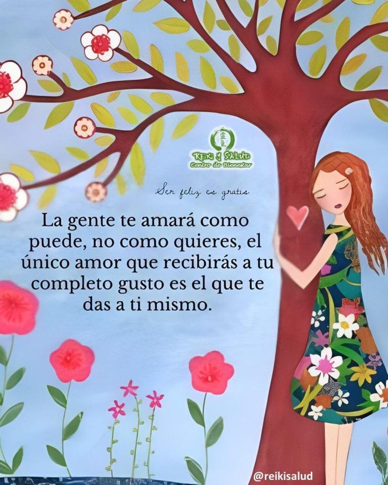 La gende te amará como puede, no como quieres, el único amor que recibirás a…