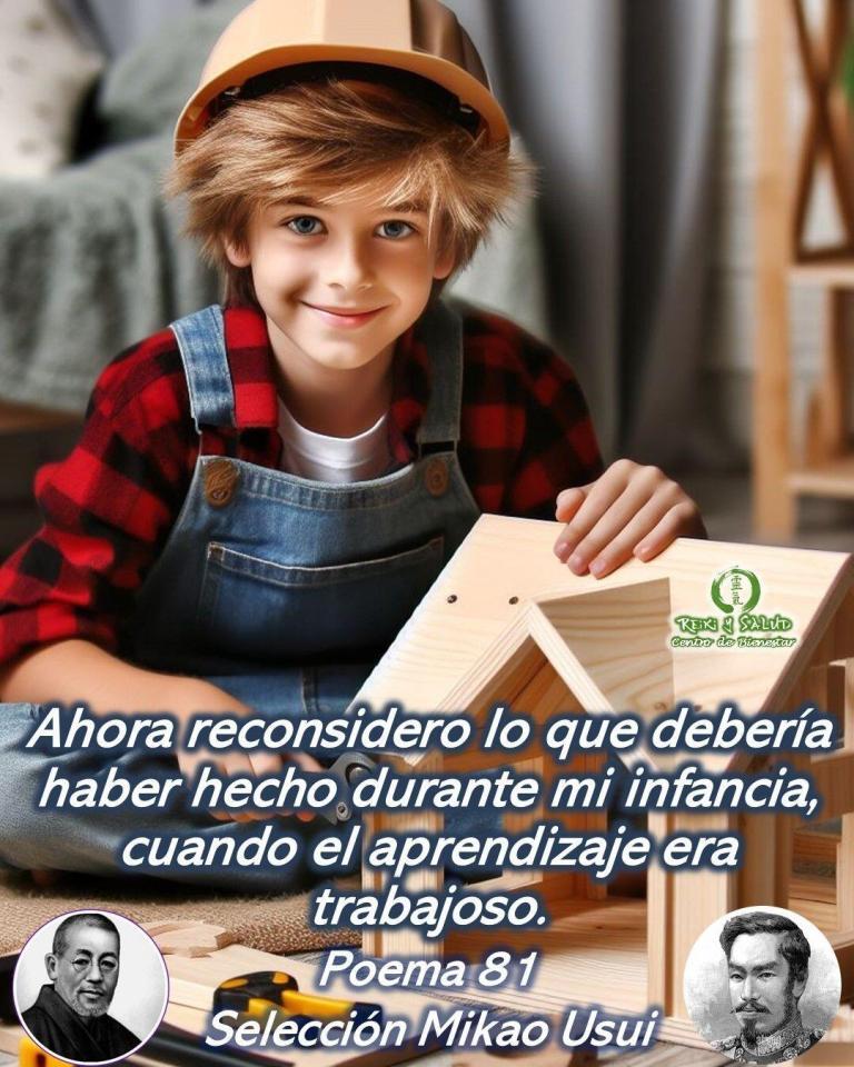 Ahora reconsidero lo que debería haber hecho durante mi infancia, cuando el aprendizaje era trabajoso,…