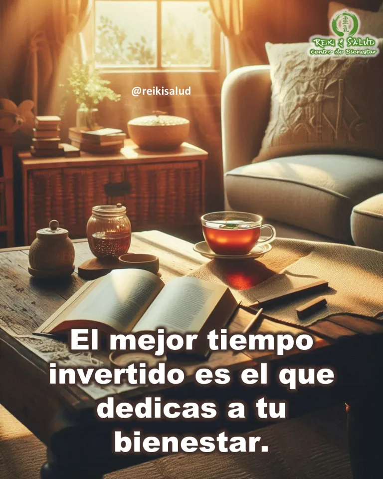 El mejor tiempo invertido es el que dedicas a tu bienestar.