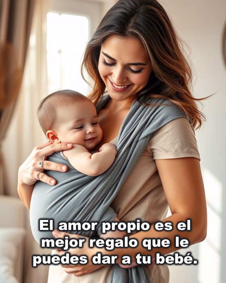 El amor propio es el mejor regalo que le puedes dar a tu bebé.