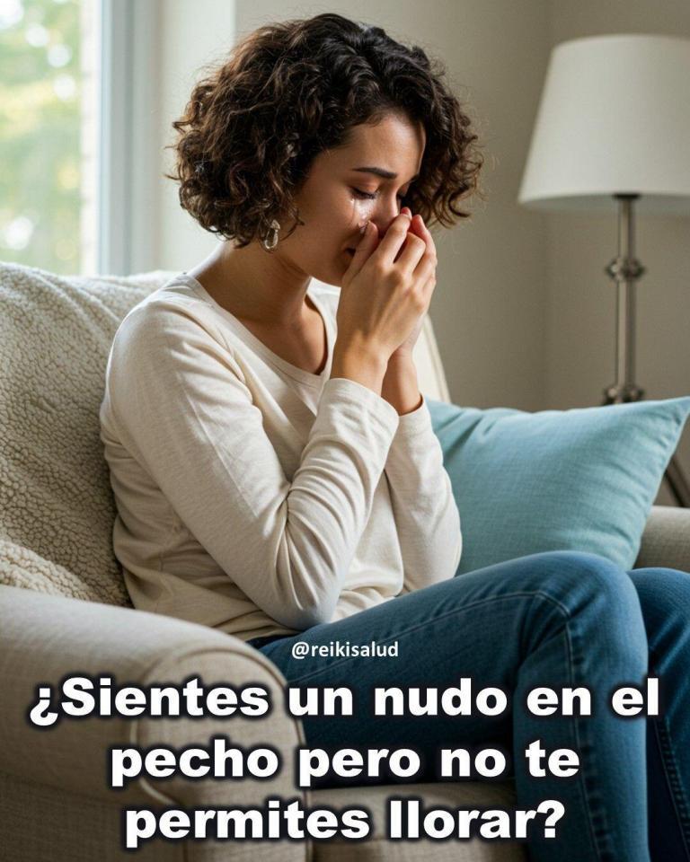 ¿Sientes un nudo en el pecho pero no te permites llorar?