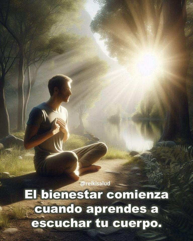 El bienestar comienza cuando aprendes a escuchar tu cuerpo.