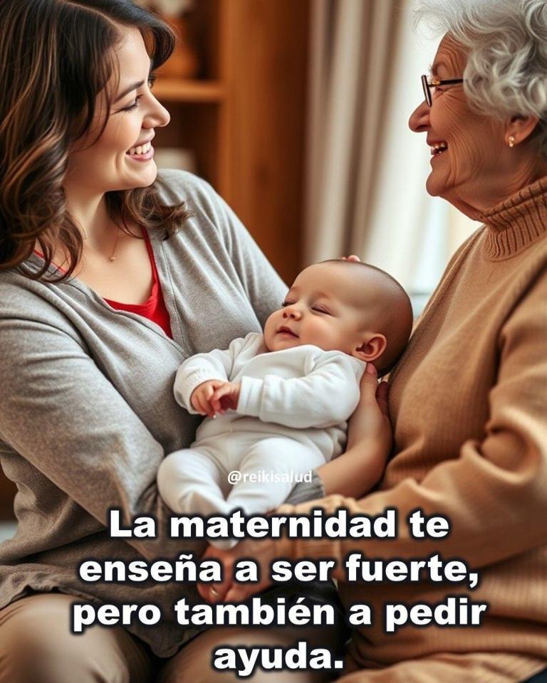 La maternidad te enseña a ser fuerte, pero también a pedir ayuda.