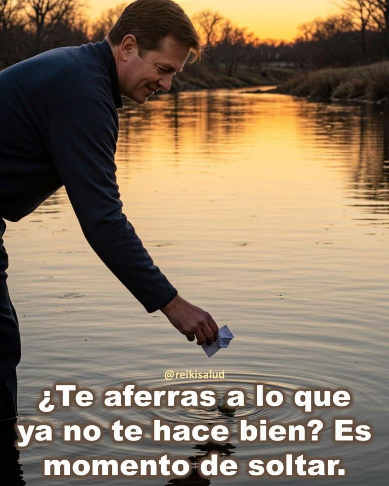 ¿Te aferras a lo que ya no te hace bien? Es momento de soltar.