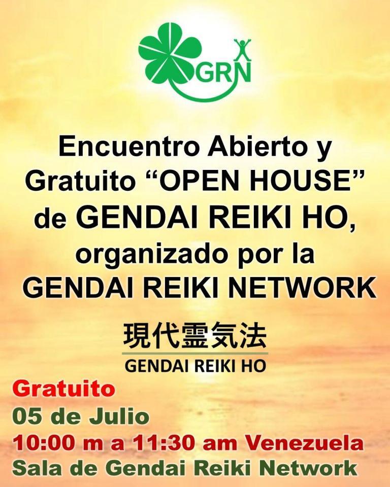 Encuentro Abierto y Gratuito de Gendai Reiki Ho, organizado por la Gendai Reiki Network Internacional.
