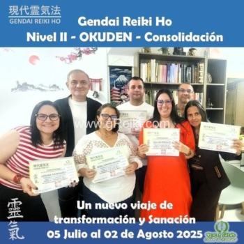 Curso Gendai Reiki Ho, Nivel Okuden (Nivel II-La Consolidación) Maracaibo 05 Julio al 02 de Agosto 2025