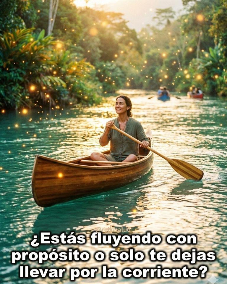 ¿Estás fluyendo con propósito o solo te dejas llevar por la corriente?