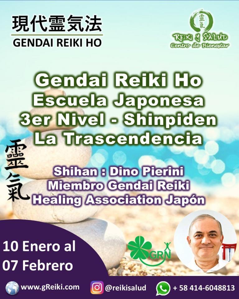 Curso Gendai Reiki Ho nivel III, Shinpiden – [Expansión y Trascendencia – Nivel III] en…