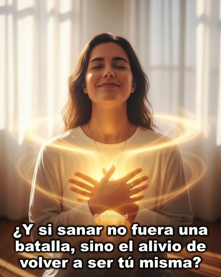 ¿Y si sanar no fuera una batalla, sino el alivio de volver a ser tú…