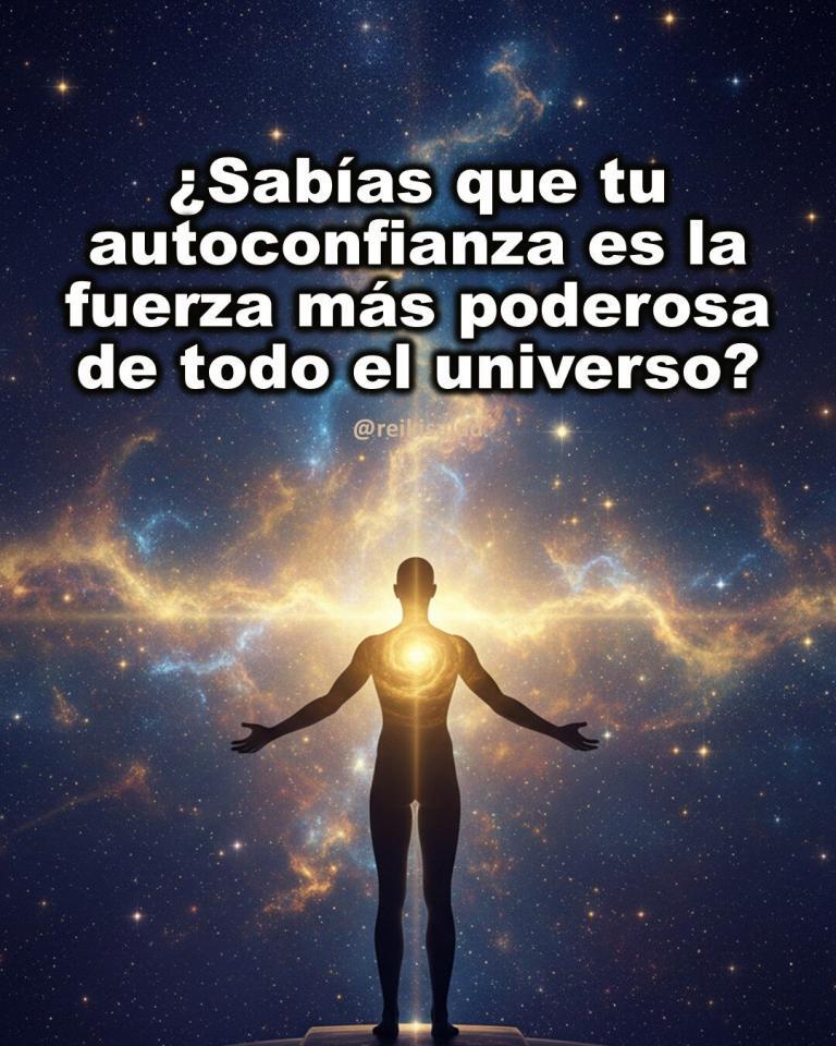 ¿Sabías que tu autoconfianza es la fuerza más poderosa de todo el universo?