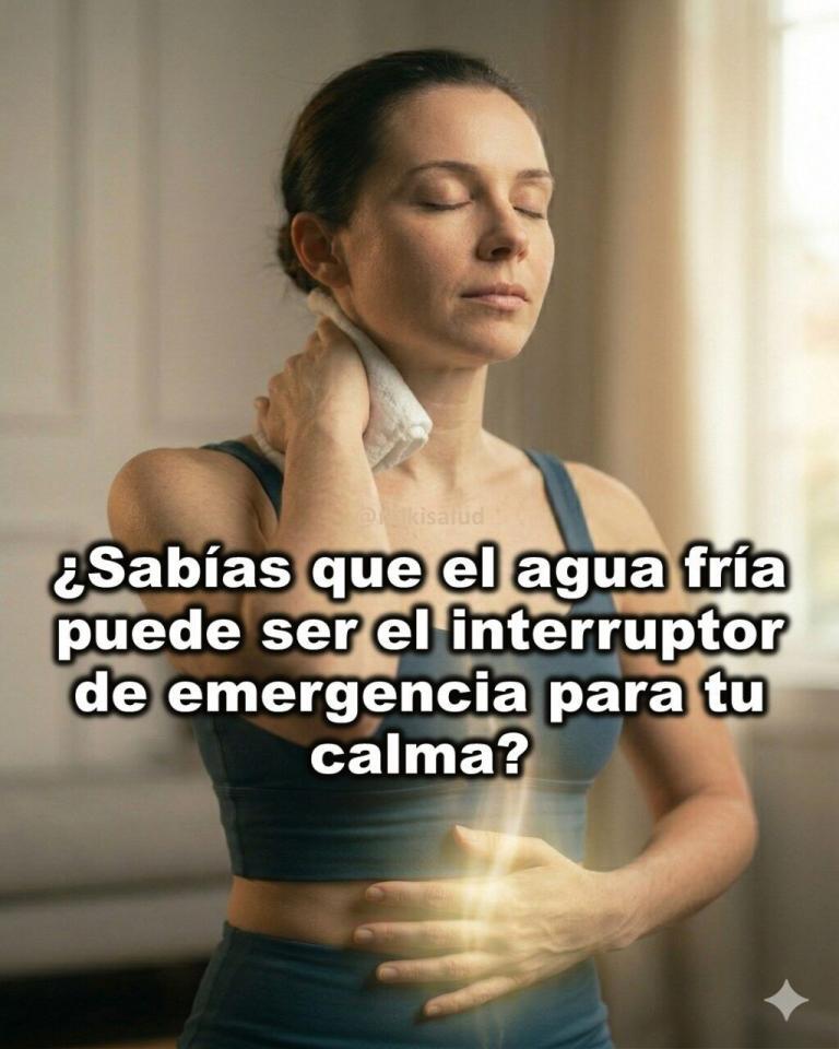 ¿Sabías que el agua fría puede ser el interruptor de emergencia para tu calma? Técnica:…