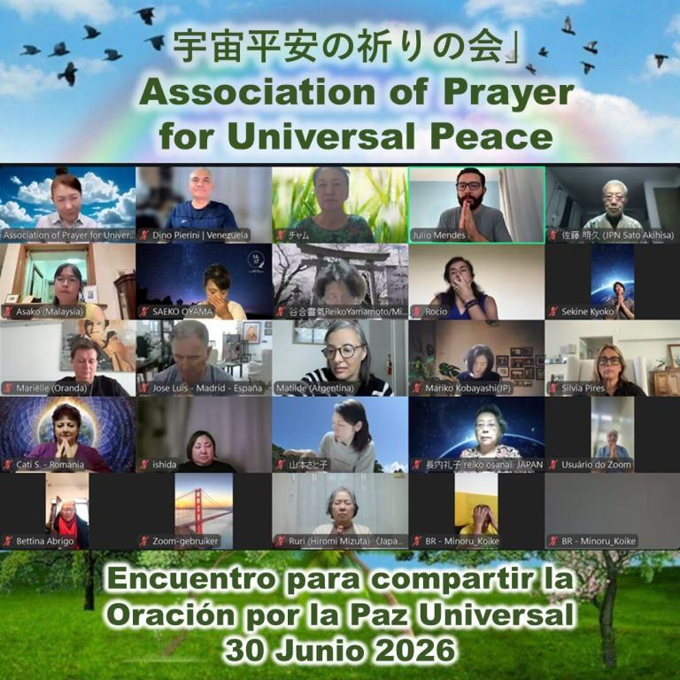 Maravilloso encuentro hoy 30 de Junio, en Oración por la Paz Universal, junto a 217…