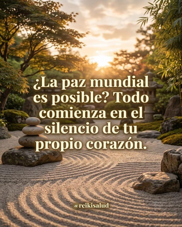 ¿La paz mundial es posible? Todo comienza en el silencio de tu propio corazón.