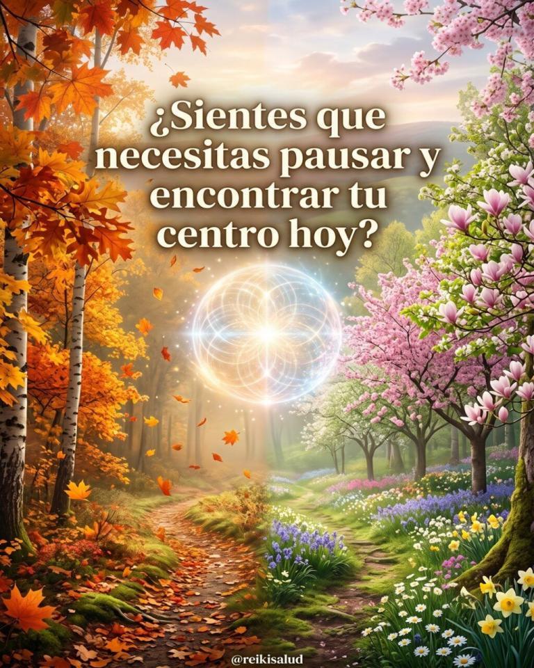 ¿Sientes que necesitas pausar y encontrar tu centro hoy?