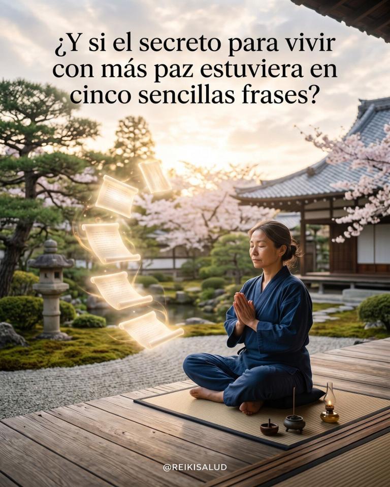 ¿Y si el secreto para vivir con más paz estuviera en cinco sencillas frases?