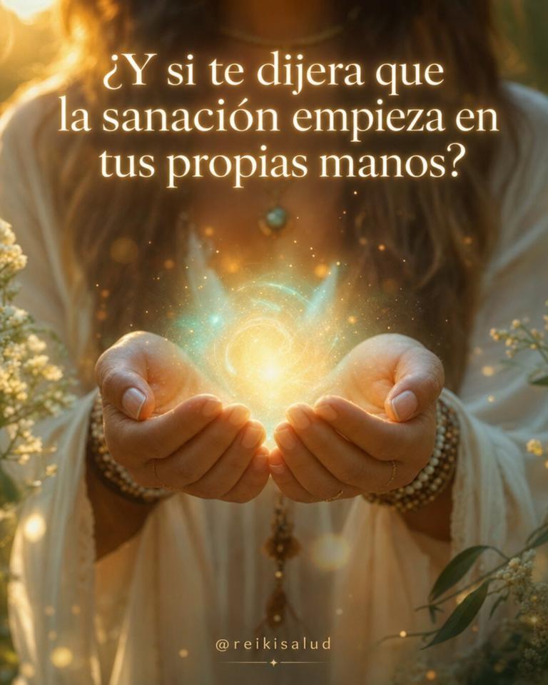 Y si te dijera que la sanación empieza en tus propias manos.
