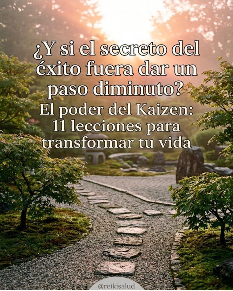¿Y si el secreto del éxito fuera dar un paso diminuto? El poder del Kaizen:…